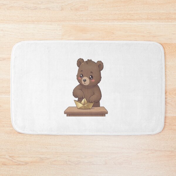 Item preview, Cute Bear Folding Paper Boat designed and sold by Ella_Sketch.