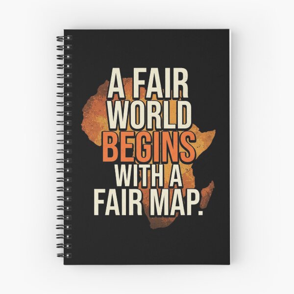 Item preview, A Fair World Begins with A Fair Map Equal Earth Africa T-Shirt designed and sold by Trendably.