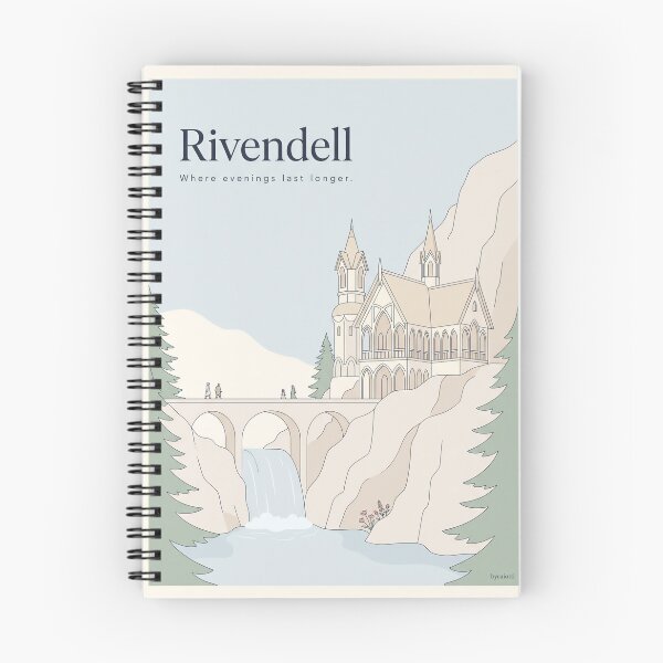 Item preview, Rivendell Travel Poster designed and sold by bycaiotti.