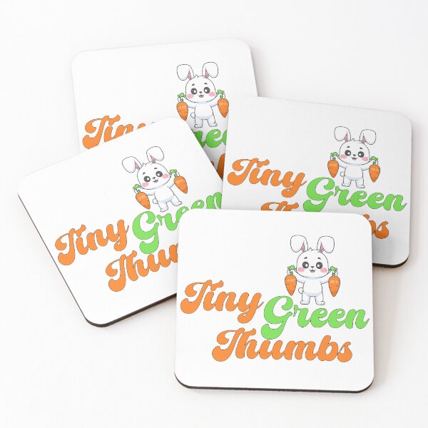 Item preview, Tiny Green Thumbs Cute Bunny Carrot Art designed and sold by SP Motif.