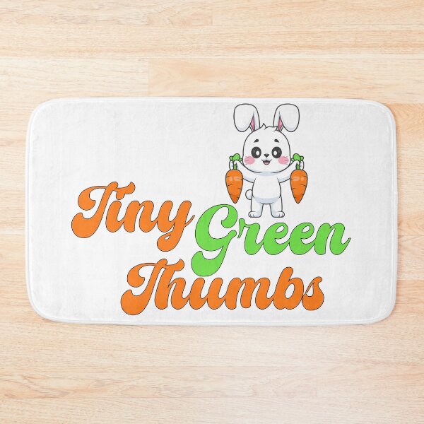 Item preview, Tiny Green Thumbs Cute Bunny Carrot Art designed and sold by SP Motif.
