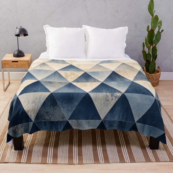 Item preview, Triangle Ombré (Indigo) designed and sold by WeaveSphere.