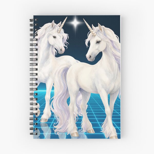 Item preview, Twin unicorns on the grid designed and sold by Strangestory.