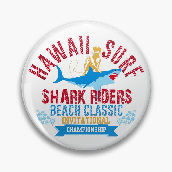 Item preview, Surf shark riders hawaii beach. designed and sold by JrNergal.