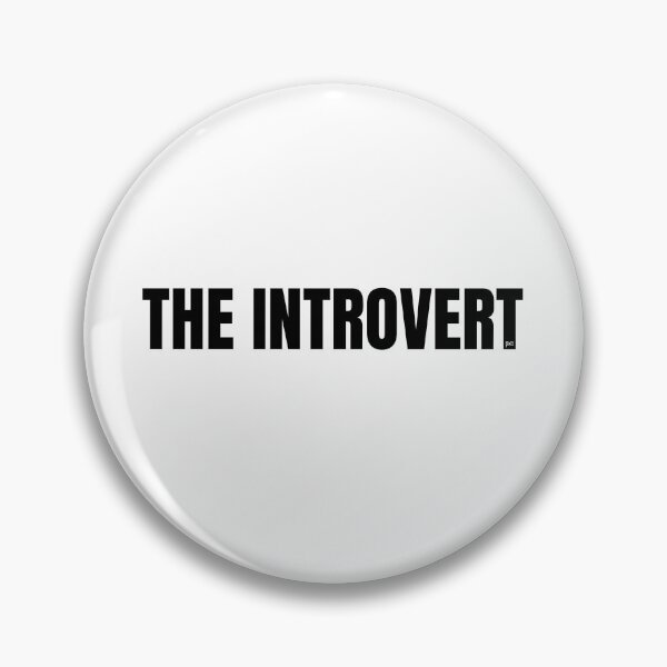 Item preview, The Introvert – Funny Minimalist Typography designed and sold by Paper Owl Studio.