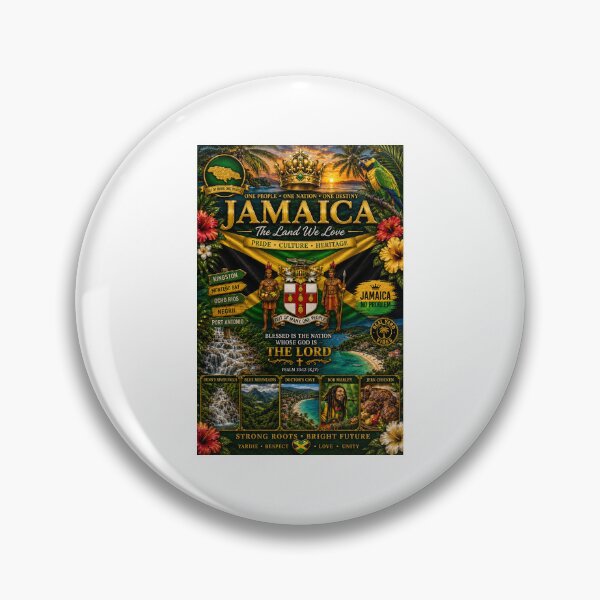 Item preview, Jamaica Pride – The Land We Love Caribbean Heritage  designed and sold by     Crowned Canvas Studio ⭐ .