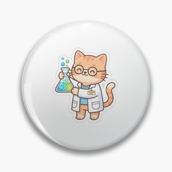 Item preview, Science Lab Chemistry Cat designed and sold by PrintforDesign.