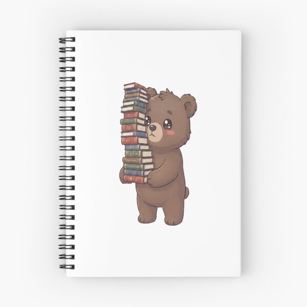 Item preview, Cute Bear Carrying Stack Books designed and sold by Ella_Sketch.