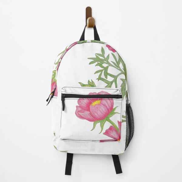 Item preview, Hand Drawn Pink Cosmos Flower Botanical Illustration | Colored Pencil Floral Art Print & Stickers designed and sold by calmcolourprint.