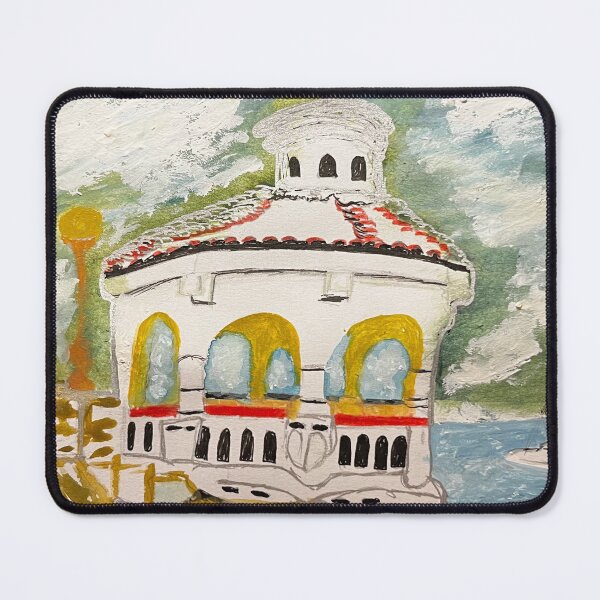 Item preview, Mirador Waterfront Pavilion Watercolor designed and sold by BirdandaBrush.