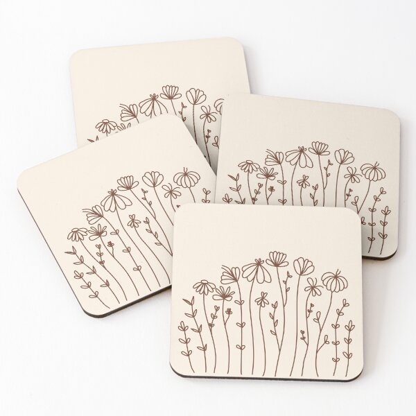 Item preview, brown flowers designed and sold by moonart7lunas.