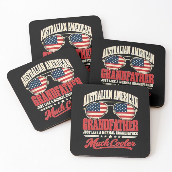 Item preview, Funny Australian American Grandfather Vintage Patriotic Family Humor designed and sold by Trendably.