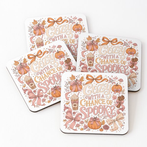 Item preview, Cozy With a Chance of Spooky – Coquette Halloween & Pumpkin Spice designed and sold by webpatty.