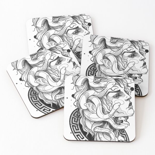 Item preview, Medusa and geometric pattern. designed and sold by Inked T.