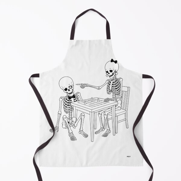 Item preview, Skeleton Couple Playing a Board Game designed and sold by Qenlo.