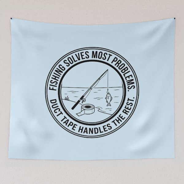 Item preview, Fishing and Duct Tape Solutions designed and sold by ThreadRiotTees.