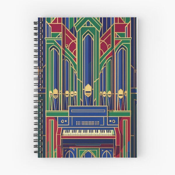 Item preview, Retro Geometric Pipe Organ - Mid-Century Modern Line Art Stained Glass designed and sold by pinkal.
