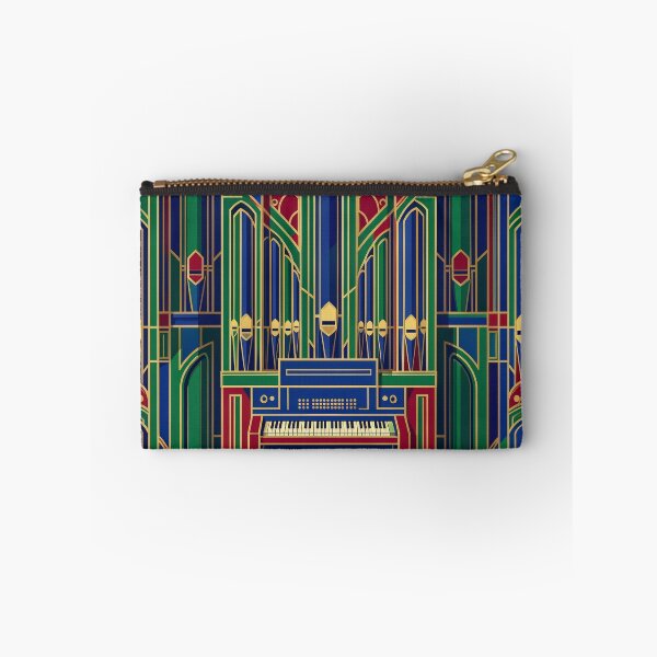 Item preview, Retro Geometric Pipe Organ - Mid-Century Modern Line Art Stained Glass designed and sold by pinkal.