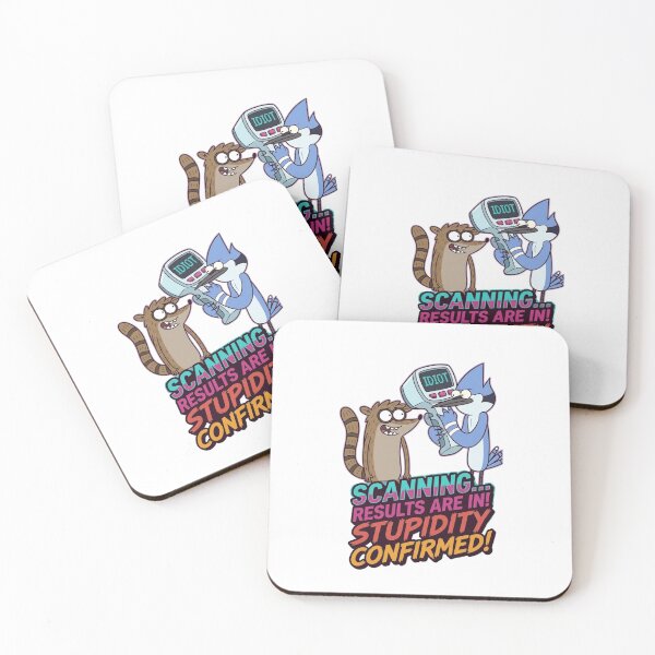 Item preview, Funny Cartoon Raccoon And Blue Jay Poster designed and sold by FreakToons.