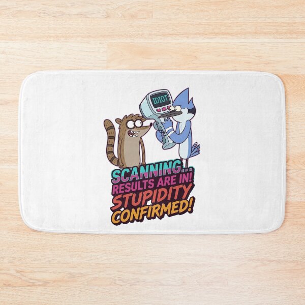 Item preview, Funny Cartoon Raccoon And Blue Jay Poster designed and sold by FreakToons.