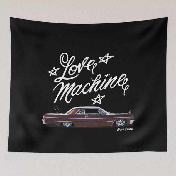 Item preview, 1964 Impala Love Machine with text Lowrider, Kustom, Hot Rod, Muscle Car designed and sold by Elegant Customs.