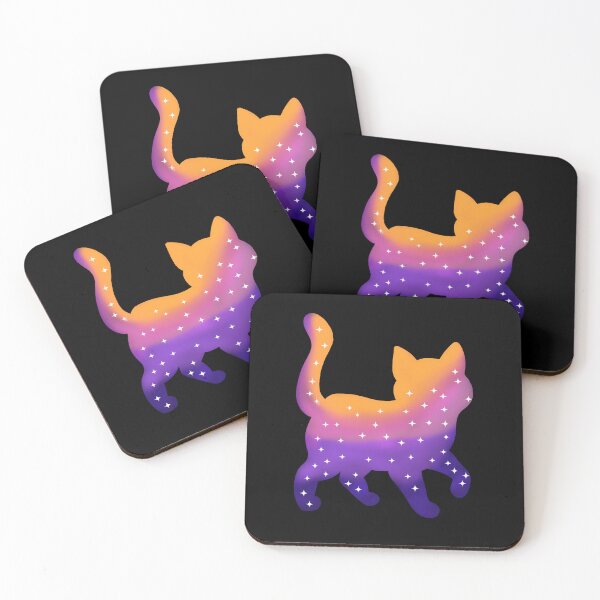 Item preview, Galaxy cat standing designed and sold by BigfeetLittlepaws.