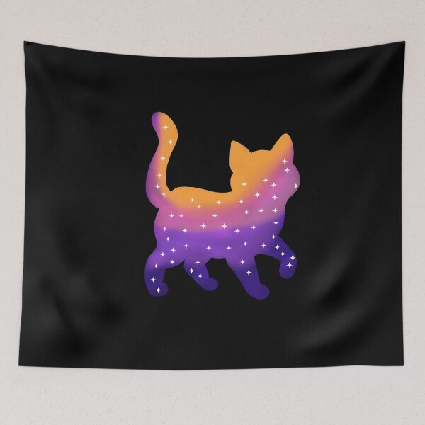 Item preview, Galaxy cat standing designed and sold by BigfeetLittlepaws.