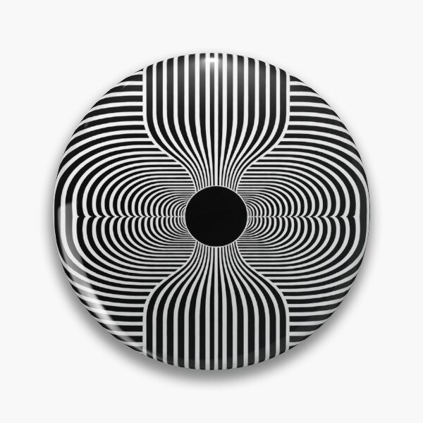 Item preview, Black and White Optical Tunnel – Geometric Op Art designed and sold by Carolina Salazar.