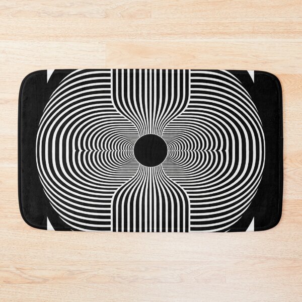 Item preview, Black and White Optical Tunnel – Geometric Op Art designed and sold by Carolina Salazar.