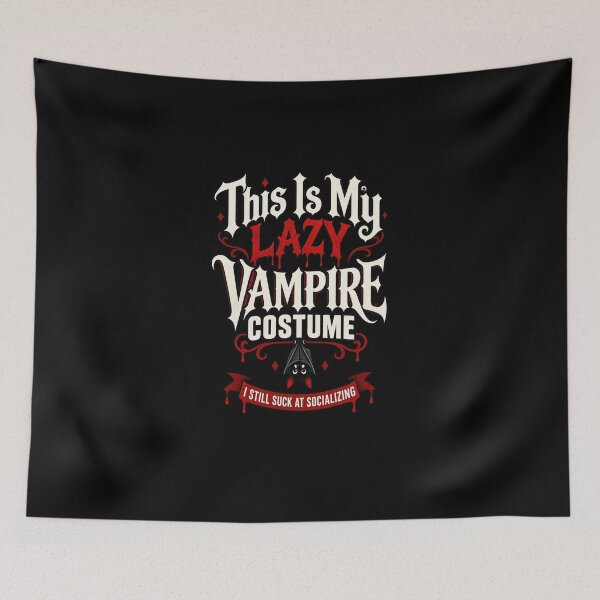Item preview, Lazy Vampire Costume Funny Anti Social Halloween designed and sold by Ridaelb.