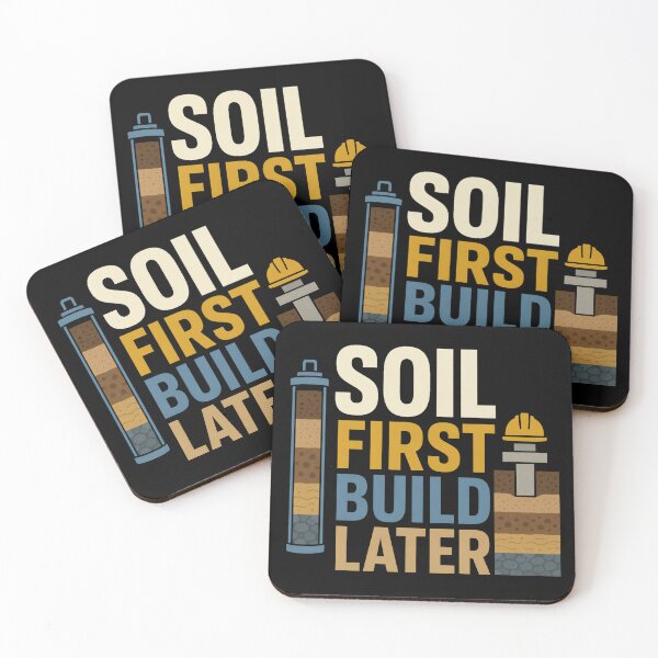 Item preview, Soil First Build Later Funny Geotechnical Engineer Gift designed and sold by DreamLayerStudio.
