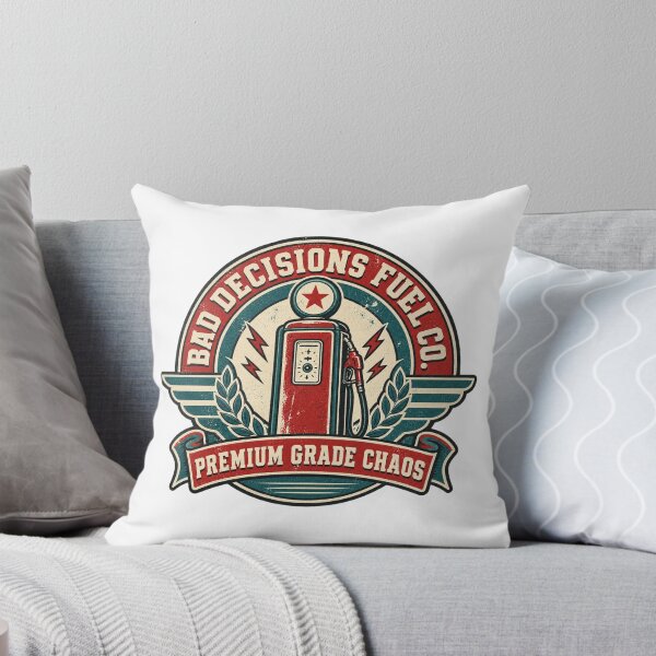 Item preview, Bad Decisions Fuel Co. Parody Logo Tee designed and sold by Inkworksbyshery.