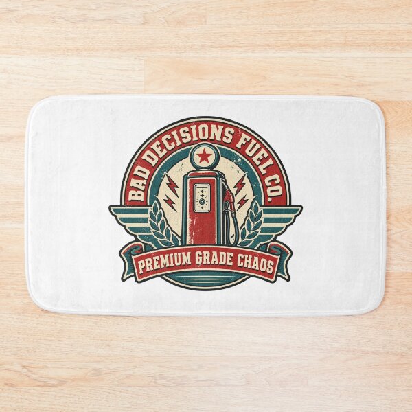 Item preview, Bad Decisions Fuel Co. Parody Logo Tee designed and sold by Inkworksbyshery.