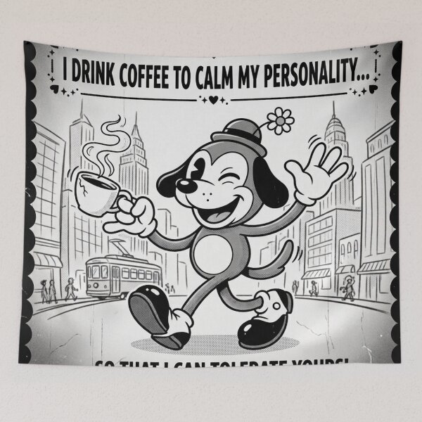 Item preview, Coffee Lover Dog designed and sold by PrintsToLove.