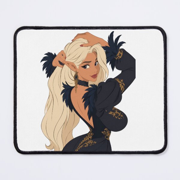 Item preview, Dark Fantasy Elf Pin Up – Elegant Gothic Vintage Glamour designed and sold by  Hollow Moon Studios..