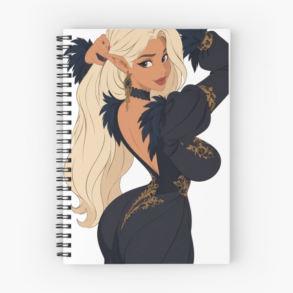 Item preview, Dark Fantasy Elf Pin Up – Elegant Gothic Vintage Glamour designed and sold by  Hollow Moon Studios..
