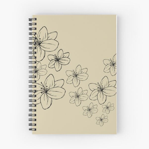 Item preview, flowers in a minimalist pattern designed and sold by moonart7lunas.