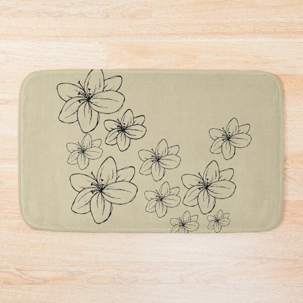 Item preview, flowers in a minimalist pattern designed and sold by moonart7lunas.
