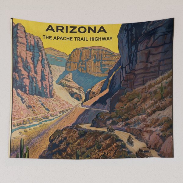 Item preview, The Apache Trail Southern Pacific Lines Vintage Authentic Travel Design Art Print Poster Wall Tee Vest  designed and sold by Cool Robot Bro..