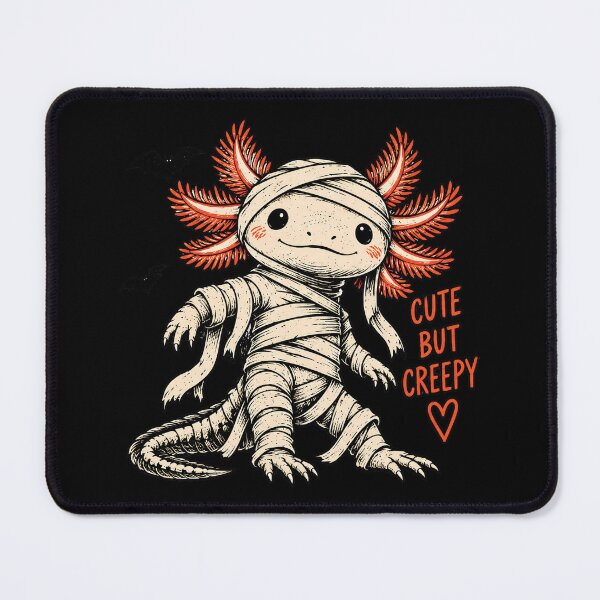Item preview, Cute But Creepy Axolotl Mummy Halloween Design, Spooky Kawaii Axolotl designed and sold by MAPDDesigns.