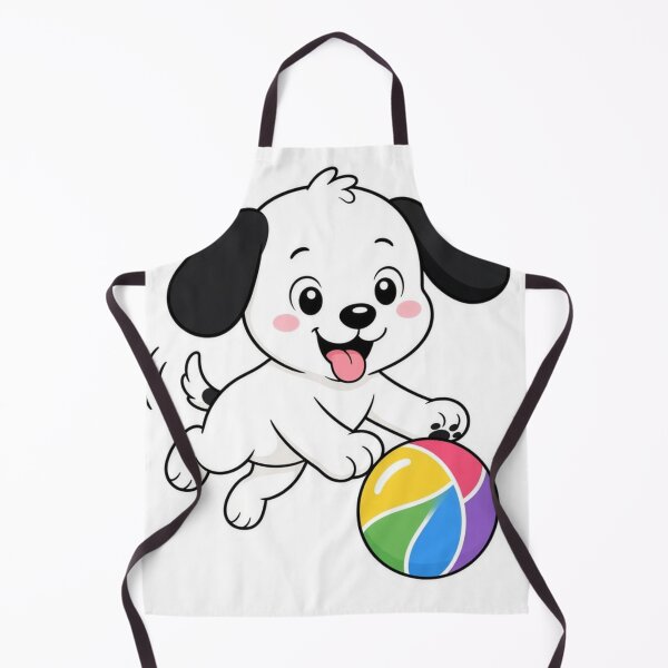 Item preview, Playful Puppy With Colorful Beach Ball designed and sold by ExploreAura Studio.