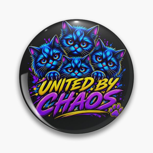 Item preview, United by Chaos — Blue Cat Squad designed and sold by flashARTstudio.