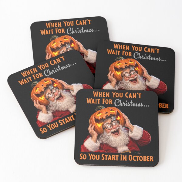 Item preview, When you can't wait for Christmas - Halloween designed and sold by KashaDesign.