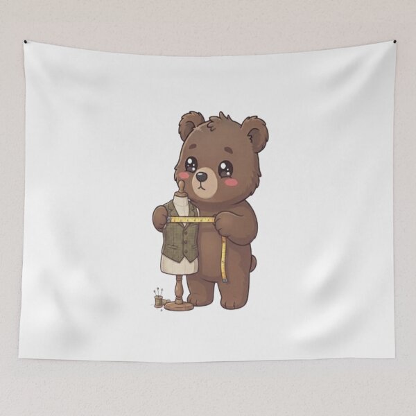 Item preview, Cute Bear Tailor Measuring Mannequin designed and sold by Ella_Sketch.