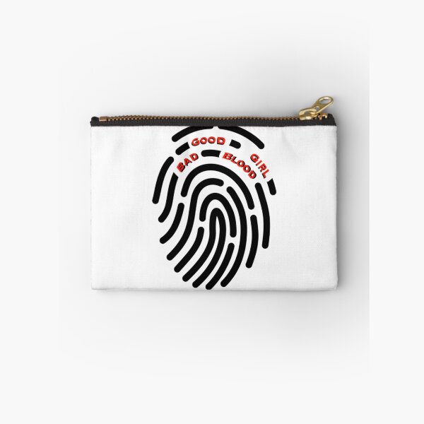 Item preview, Good Girl Bad Blood Fingerprint Red Text designed and sold by AmparoAlbertson.