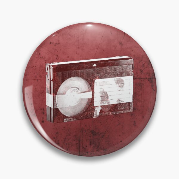 Item preview, Red Weathered VHS Cassette Faded Label Vintage Media designed and sold by Ghoul Enterprises.