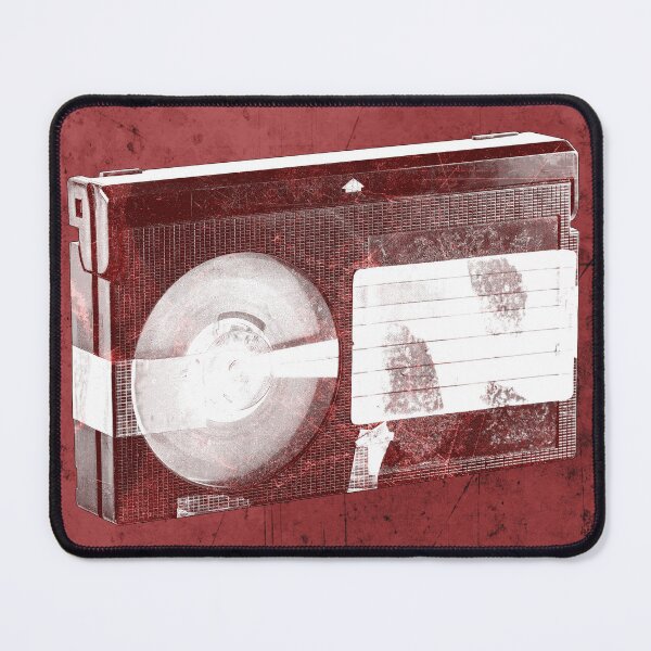 Item preview, Red Weathered VHS Cassette Faded Label Vintage Media designed and sold by Ghoul Enterprises.