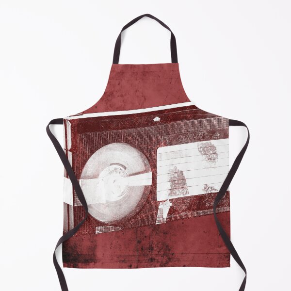 Item preview, Red Weathered VHS Cassette Faded Label Vintage Media designed and sold by Ghoul Enterprises.