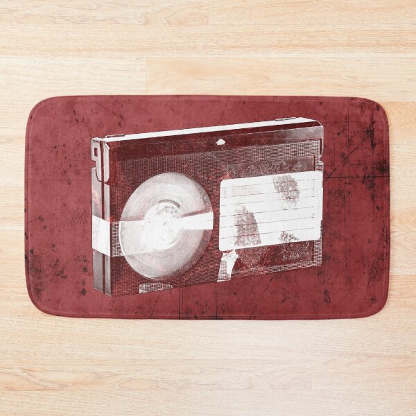Item preview, Red Weathered VHS Cassette Faded Label Vintage Media designed and sold by Ghoul Enterprises.