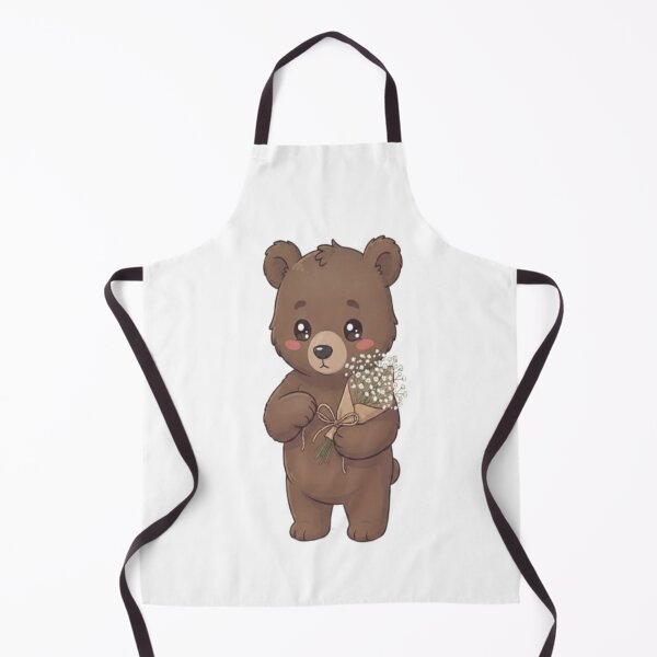 Item preview, Cute Bear Holding Flower Bouquet designed and sold by Ella_Sketch.